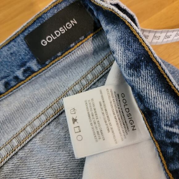 Goldsign 27×30 The Nineties Boot High-Rise Bootcut Jean Saunton Vintage Wash - Picture 7 of 16